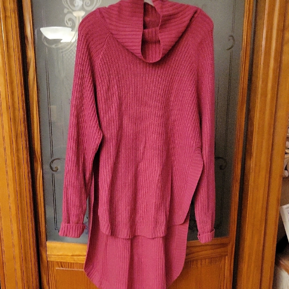 Fashion Nova Cowl Neck Sweater Worn Once- Deep Pink